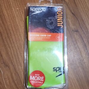 Juniors Speedo Silicone Swim Cap(lime)